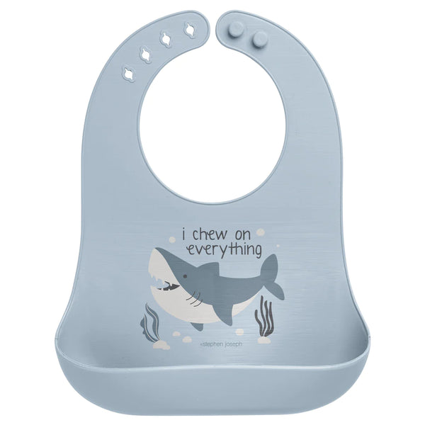 Stephen Joseph Silicone Bib Shark