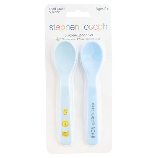 Stephen Joseph Silicone Baby Spoons Zoo