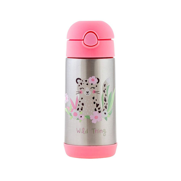 Stephen Joseph Double Wall Stainless Steel Bottle- Wild Things