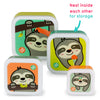 Tum Tum Nesting Children'S Snack Boxes, Set Of 4, Stanley Sloth