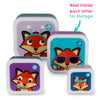 Tum Tum Nesting Children'S Snack Boxes, Set Of 4, Felicity Fox