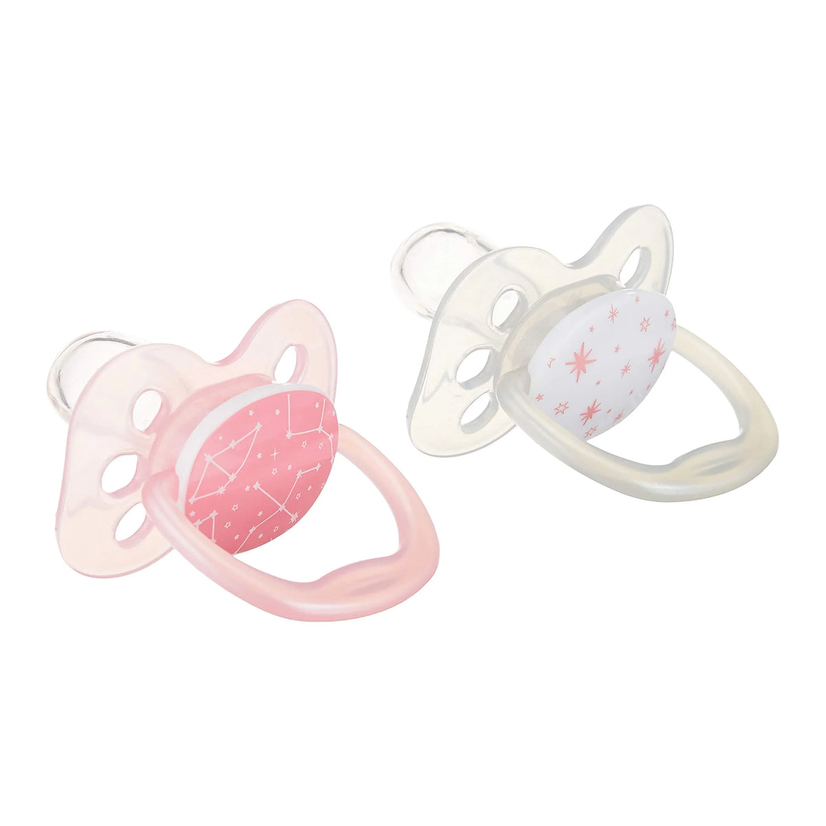 Dr. Brown's Advantage Pacifier Stage 1 Pack of 2 Pink Stars