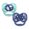 Dr Browns Blue Space Advantage Pacifiers (Stage 1) | Pack Of 2