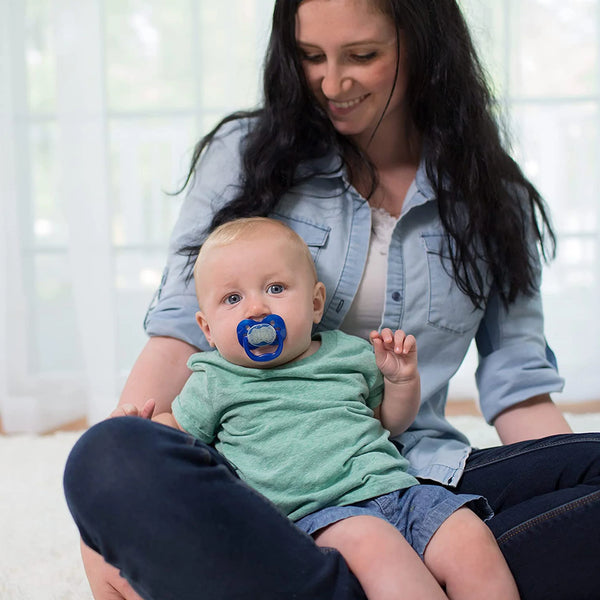 Dr Browns Blue Advantage Pacifiers (Stage 1) Glow In The Dark | Pack Of 2