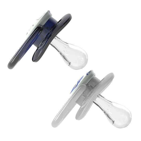 Dr Browns Blue Advantage Pacifiers (Stage 1) Glow In The Dark | Pack Of 2