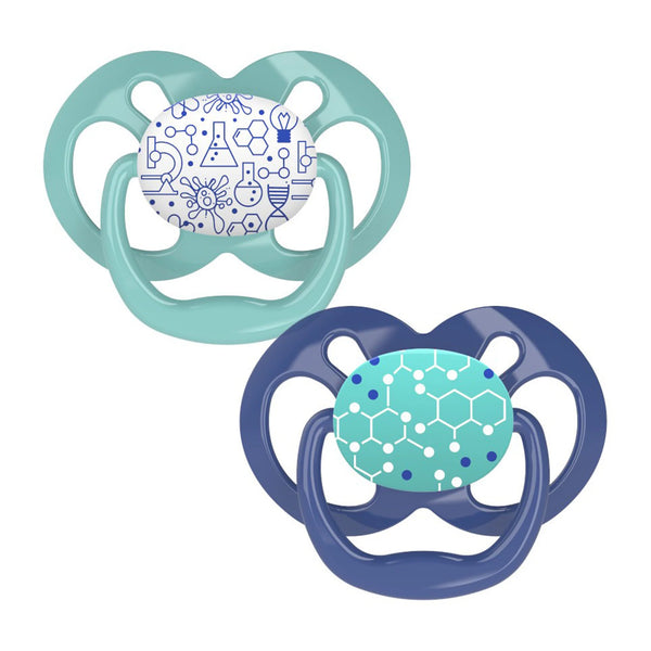 Dr Browns Blue Chemistry Advantage Pacifiers (Stage 2) | Pack Of 2