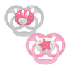 Dr Browns Pink Advantage Pacifiers (Stage 2) Glow In The Dark | Pack Of 2