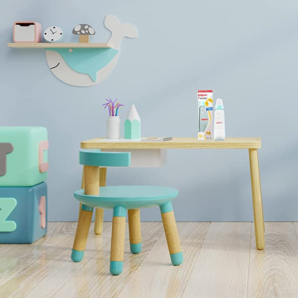 Pigeon Glass Feeding Bottle 8Oz 240Ml Blue