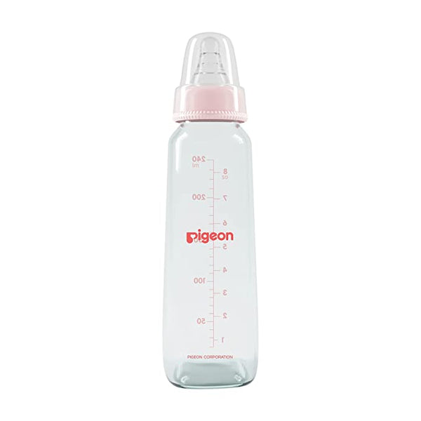 Pigeon Glass Feeding Bottle 6Oz 200Ml Pink