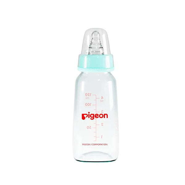 Pigeon Glass Feeding Bottle 4Oz 120Ml Blue
