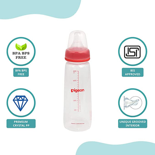 Pigeon Feeding Bottle 8Oz 240Ml Pink