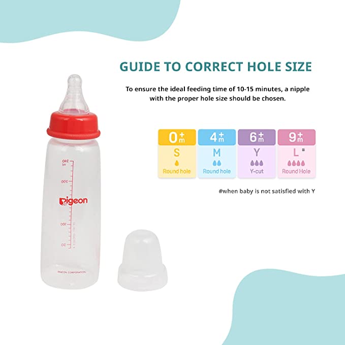 Pigeon Feeding Bottle 8Oz 240Ml Pink