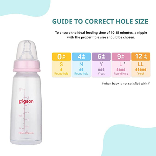 Pigeon Feeding Bottle 6Oz 200Ml Pink