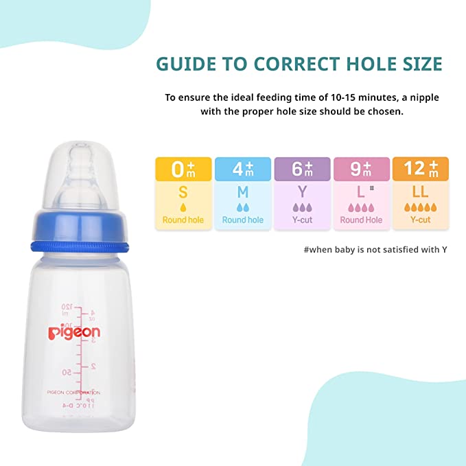 Pigeon Feeding Bottle 4Oz 120Ml Blue