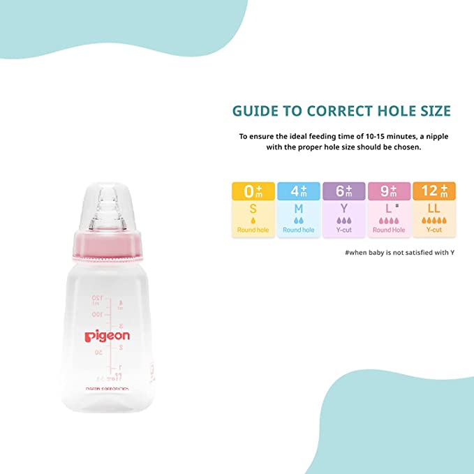 Pigeon Feeding Bottle 4Oz 120Ml Pink