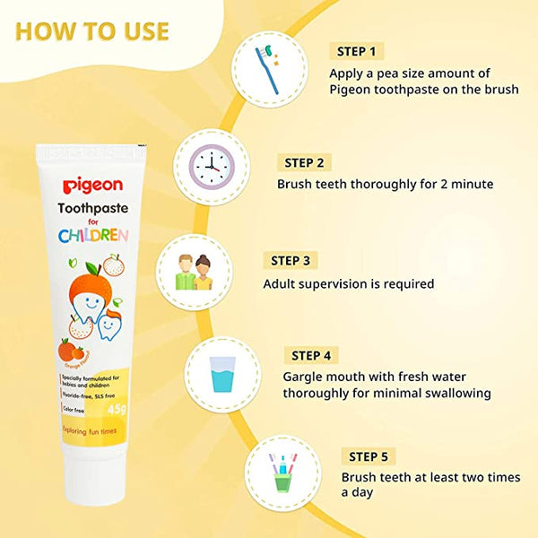 Pigeon Orange Toothpaste (45gm)