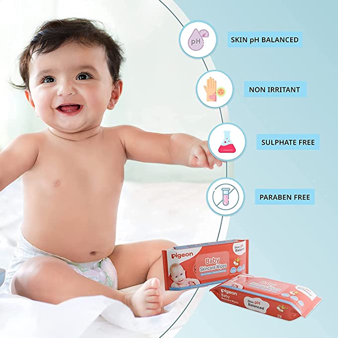Pigeon Baby Wipes (72 Sheets)