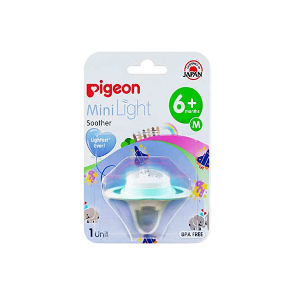 Pigeon Baby Soother M Size 6+ Minilight-Elephant