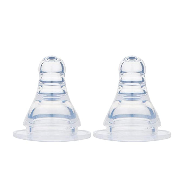 Pigeon Peristaltic Nipple 9m+ L Cut (Pack Of 2)