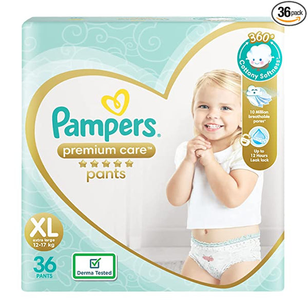 Pampers Premium Care Pants- Size Xl (12-17 Kgs) 36 Pants