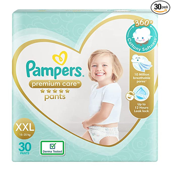 Pampers Premium Care Pants- Size XXL 15-25Kg 30 Pants