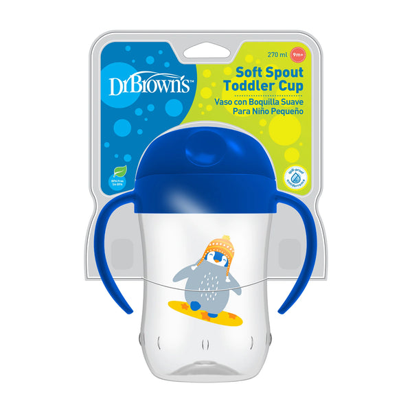 Dr Browns Soft-Spout Toddler Cup | Blue Penguin