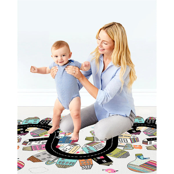 Skip Hop Doubleplay Reversible Vibrant Village Playmat