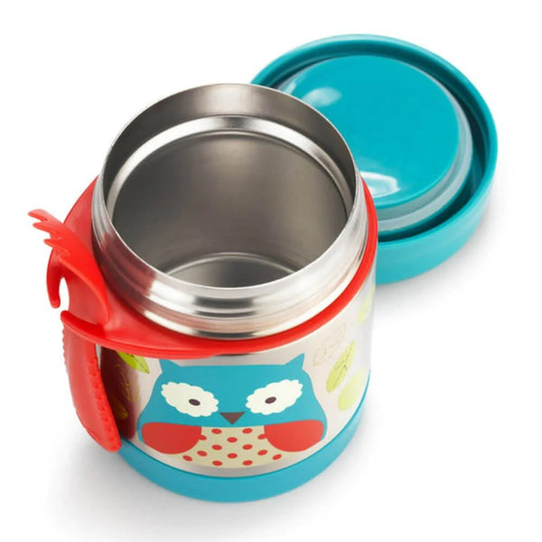 Skip Hop Zoo Insulated Little Kid Food Jar - Owl