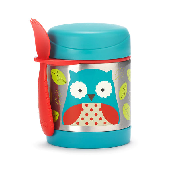 Skip Hop Zoo Insulated Little Kid Food Jar - Owl