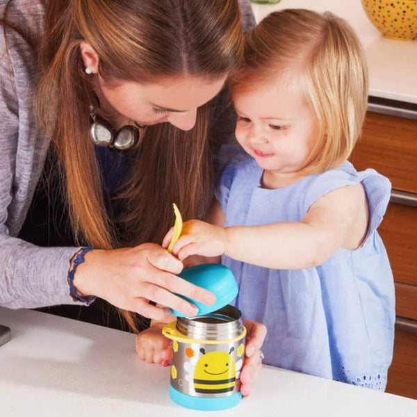 Skip Hop Zoo Insulated Little Kid Food Jar - Bee
