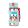 Skip Hop Zoo Stainless Steel Little Kid Straw Bottle Owl