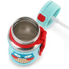 Skip Hop Zoo Stainless Steel Little Kid Straw Bottle Owl