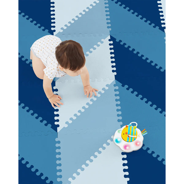 Skip Hop Blue Ombre Playspot Geo Foam Tiles