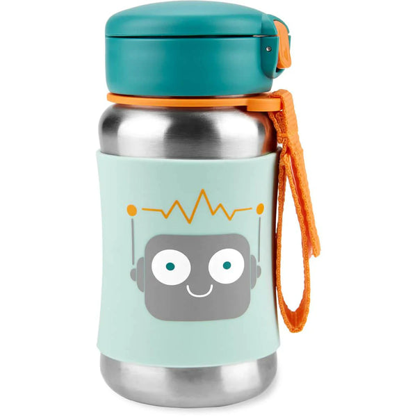 Skip Hop Spark Style Ss Straw Bottle Robot