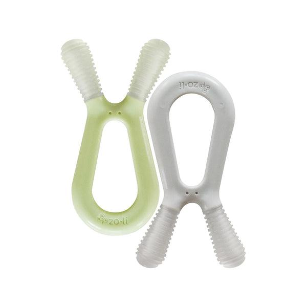 Zoli Bunny Teether Sea Green/Ash