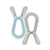 Zoli Bunny Teether Mist Blue/Ash
