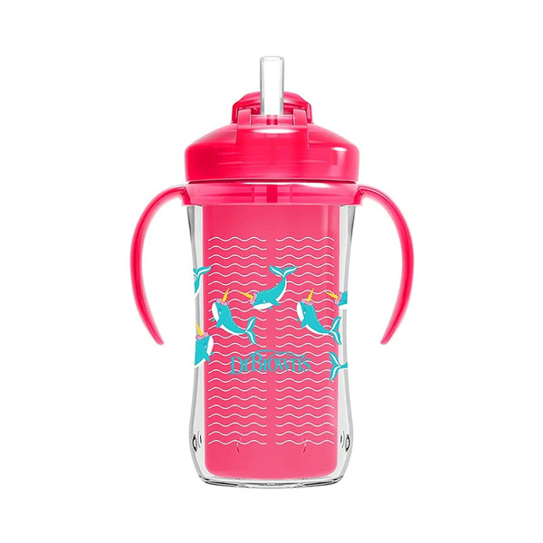 Dr Browns Insulated Straw Cup 10 Oz./300 Ml -Pink (1 To 3 Years)
