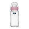 Chicco Glass Feeding Bottle Well-Being 8Oz 240Ml Pink