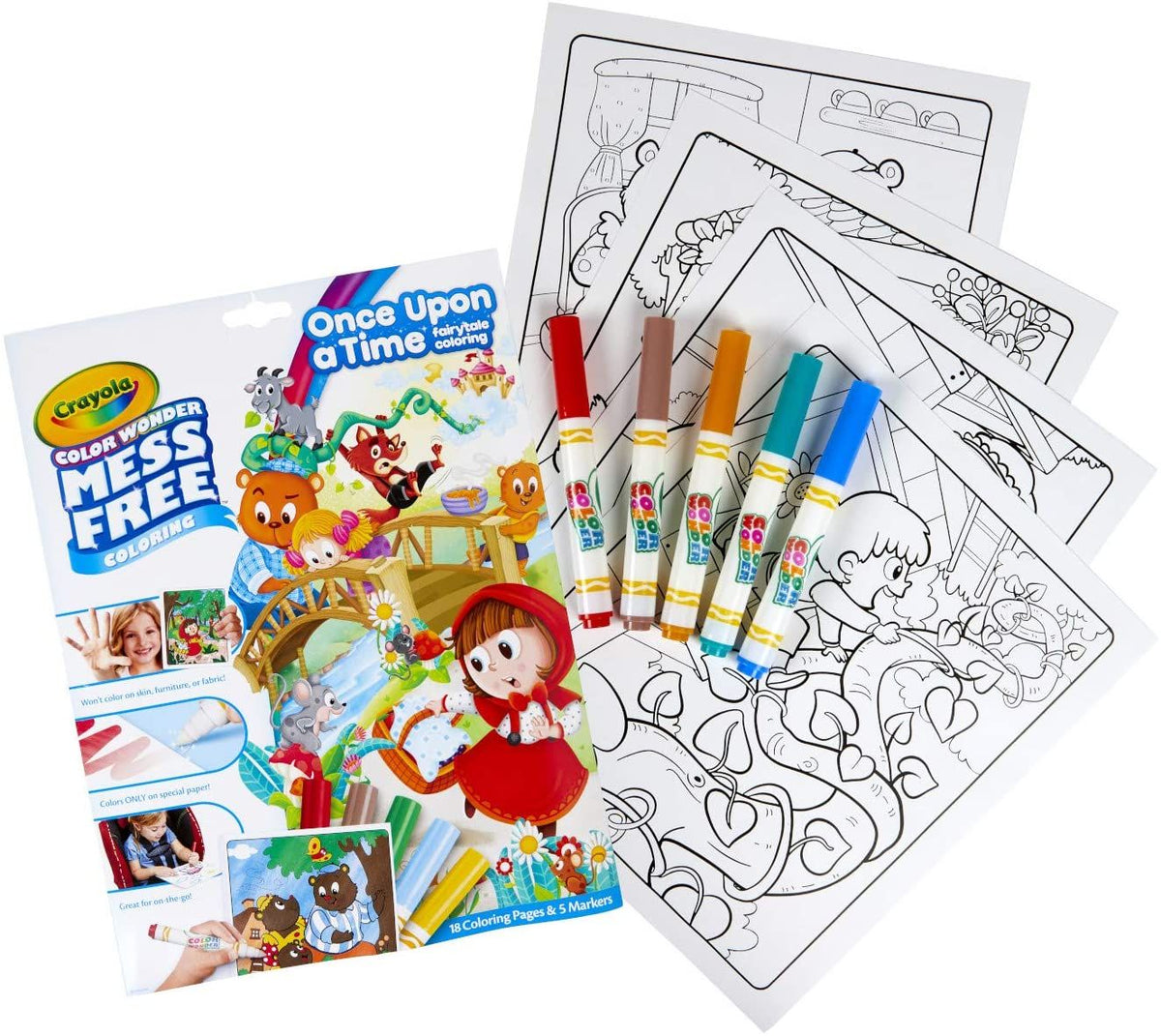 Color Wonder Coloring Pad & Markers Fairytales
