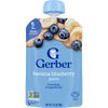 Gerber Banana Blueberry Fruit Puree Baby Food Pouch – Stage 2, 3.5 oz (99g)