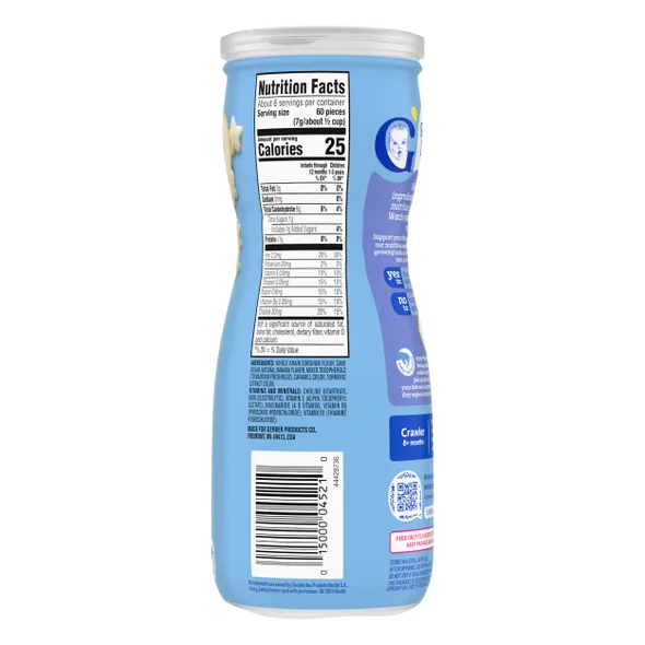 Gerber Grain & Grow Banana Puffs Baby Snack – 8+ Months, Cereal Snack