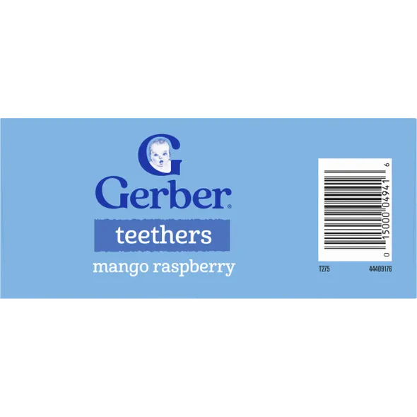 Gerber Mango Raspberry Teething Wafers Baby Snacks – Crawler Stage