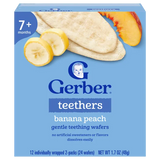 Gerber Gentle Teething Wafers Banana & Peach Baby Snack – Crawler Stage