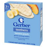 Gerber Gentle Teething Wafers Banana & Peach Baby Snack – Crawler Stage