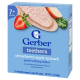 Gerber Strawberry Apple Spinach Teething Wafers Baby Snack – Crawler Stage