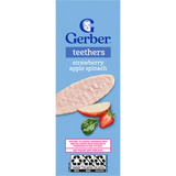 Gerber Strawberry Apple Spinach Teething Wafers Baby Snack – Crawler Stage