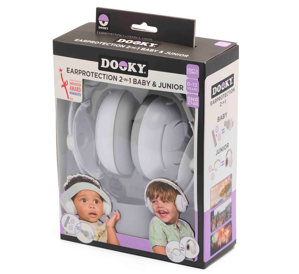 Dooky 2-in-1 Baby & Junior Ear Protection 0–12 Years
