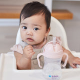b.box Weighted Straw Sippy Cup 240 ml – Blush Light Pink
