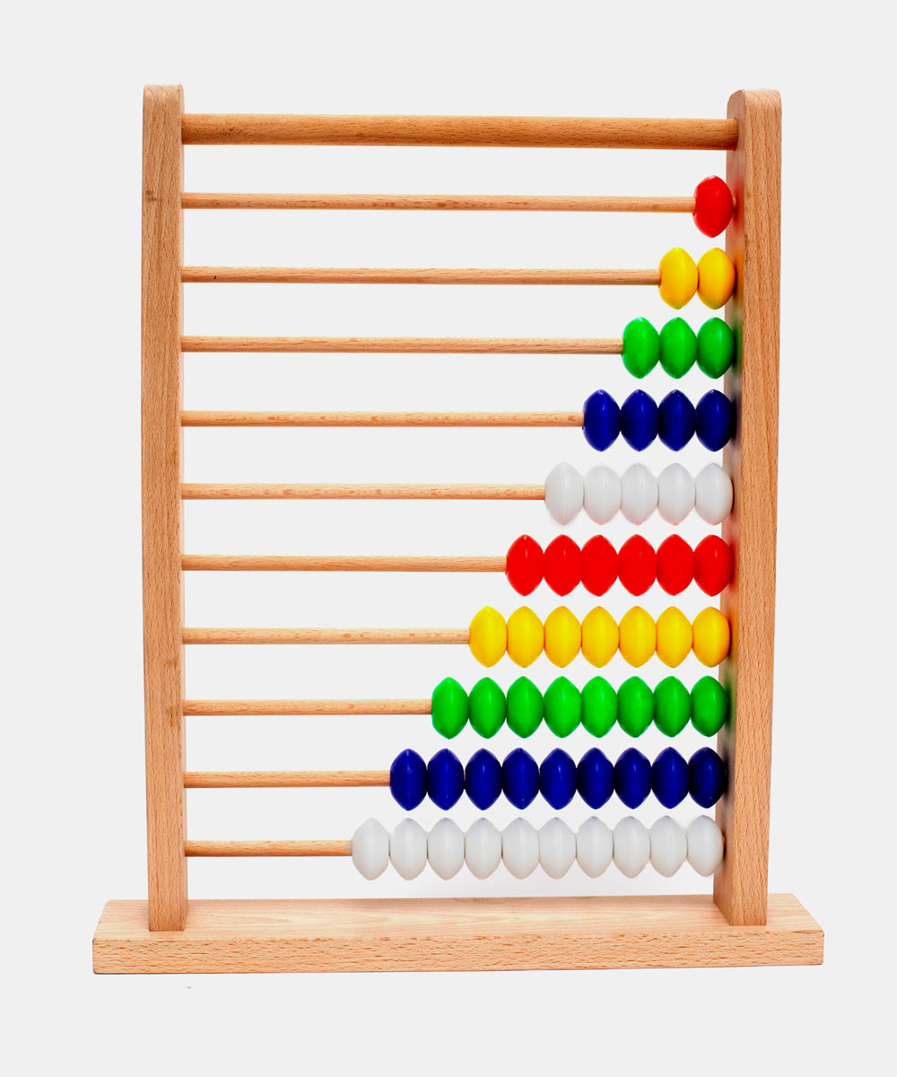 Hilife Jr. Busy Bead Abacus Educational Wooden Toy 3Y+ Multicolor