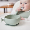 b.box Silicone Suction Bowl + Lid – Sage